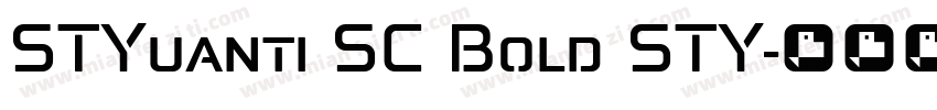 STYuanti SC Bold STY字体转换